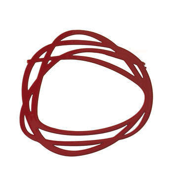Rings Brooch - Claret - Bundle add-on - inSync design
