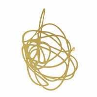 Scribble Brooch - 22ct Matt Gold Plate