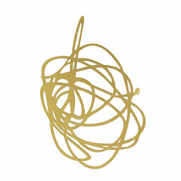 Scribble Brooch - 22ct Matt Gold Plate - Bundle add-on - inSync design