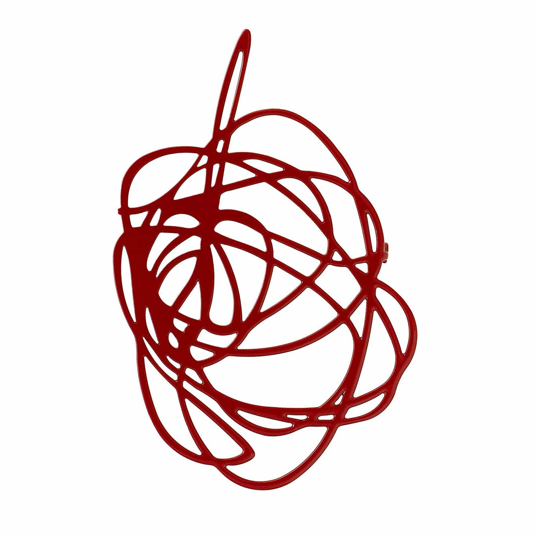 Scribble Brooch - Claret - inSync design