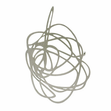 Scribble Brooch - Raw Stainless Steel - Bundle add-on - inSync design