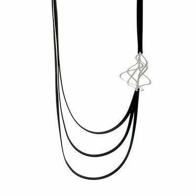 Shift Necklace - Raw Stainless Steel - inSync design
