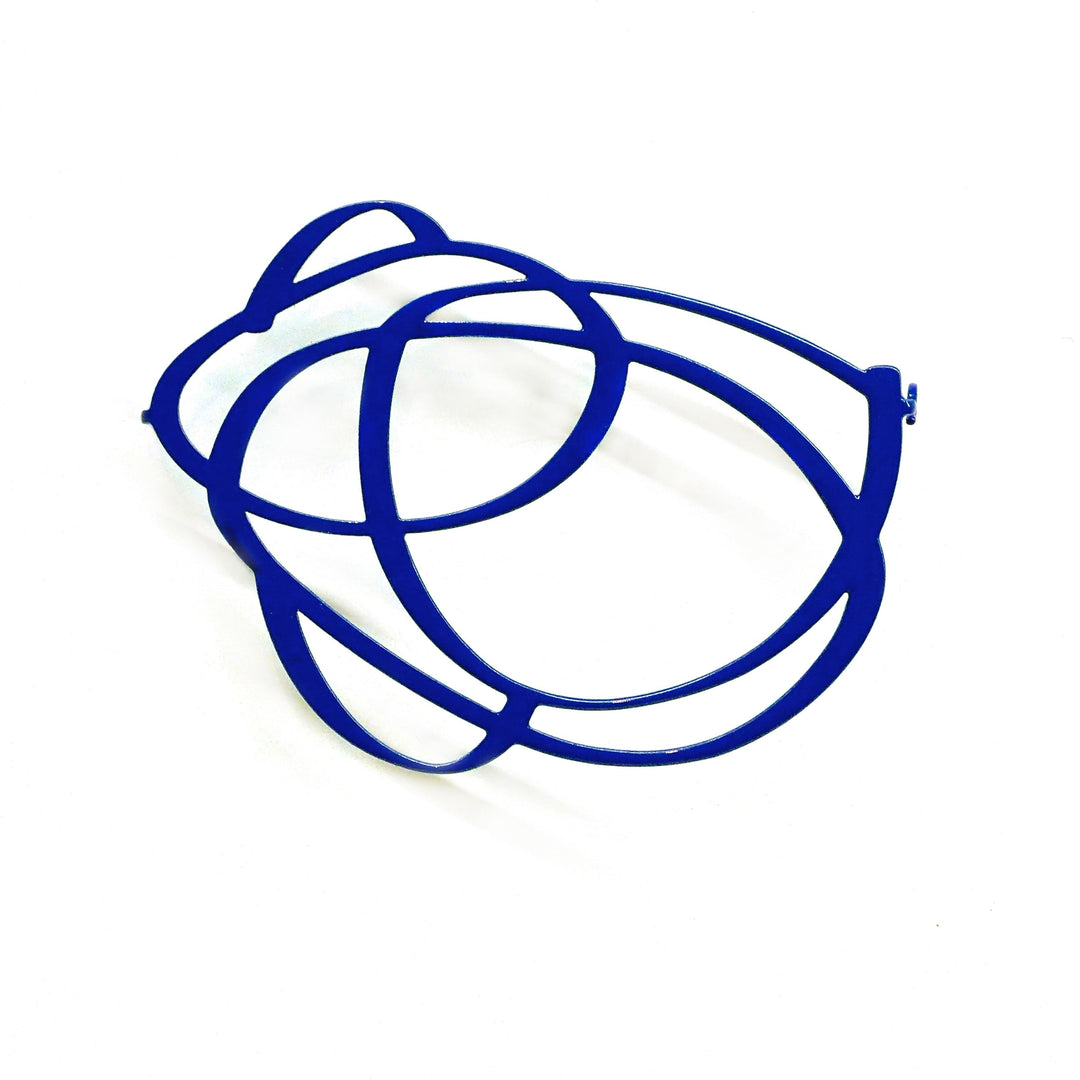 Skew Brooch - Cobalt - inSync design