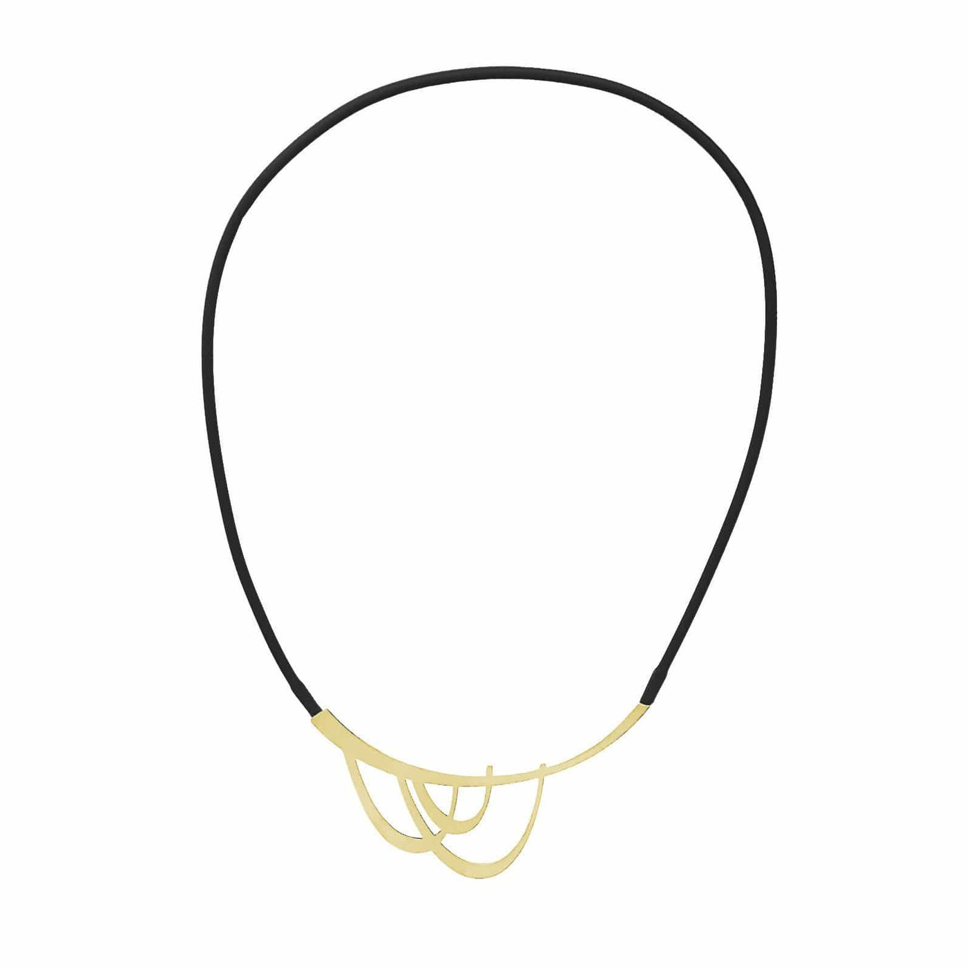 Sling Necklace - 22CT Matt Gold Plate - inSync design