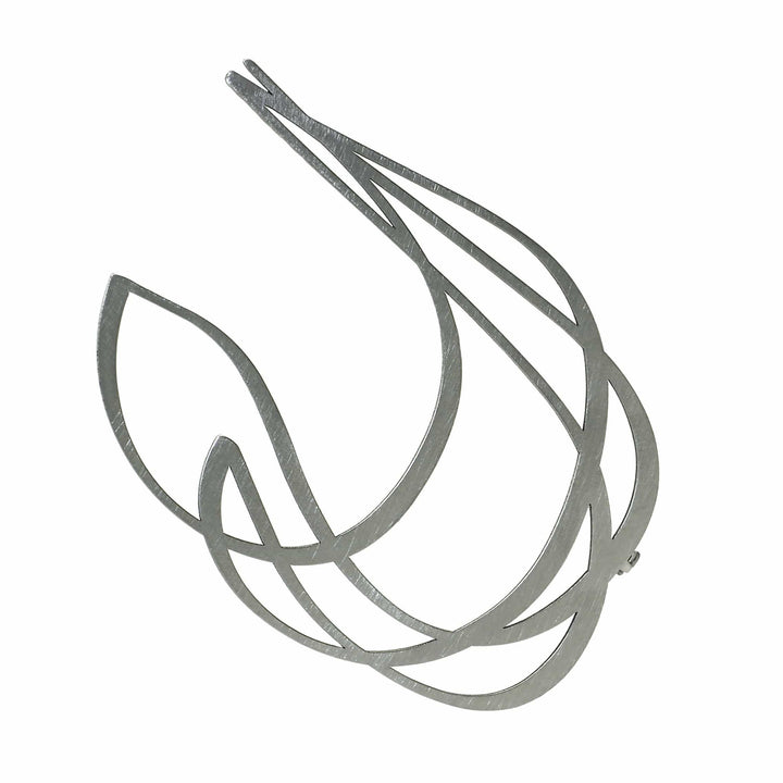 Soar Brooch - Raw Stainless Steel - inSync design