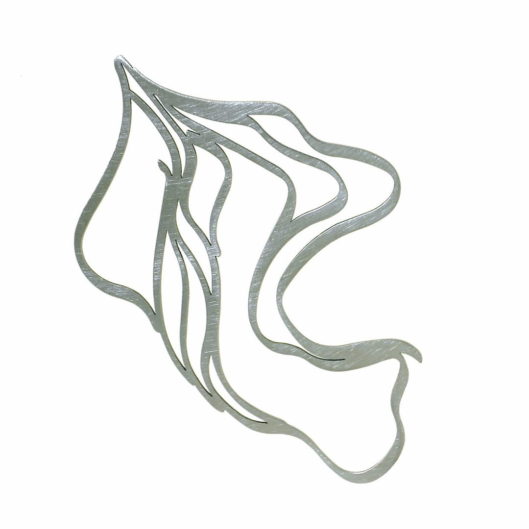 Sprawl Brooch - Raw Stainless Steel - inSync design