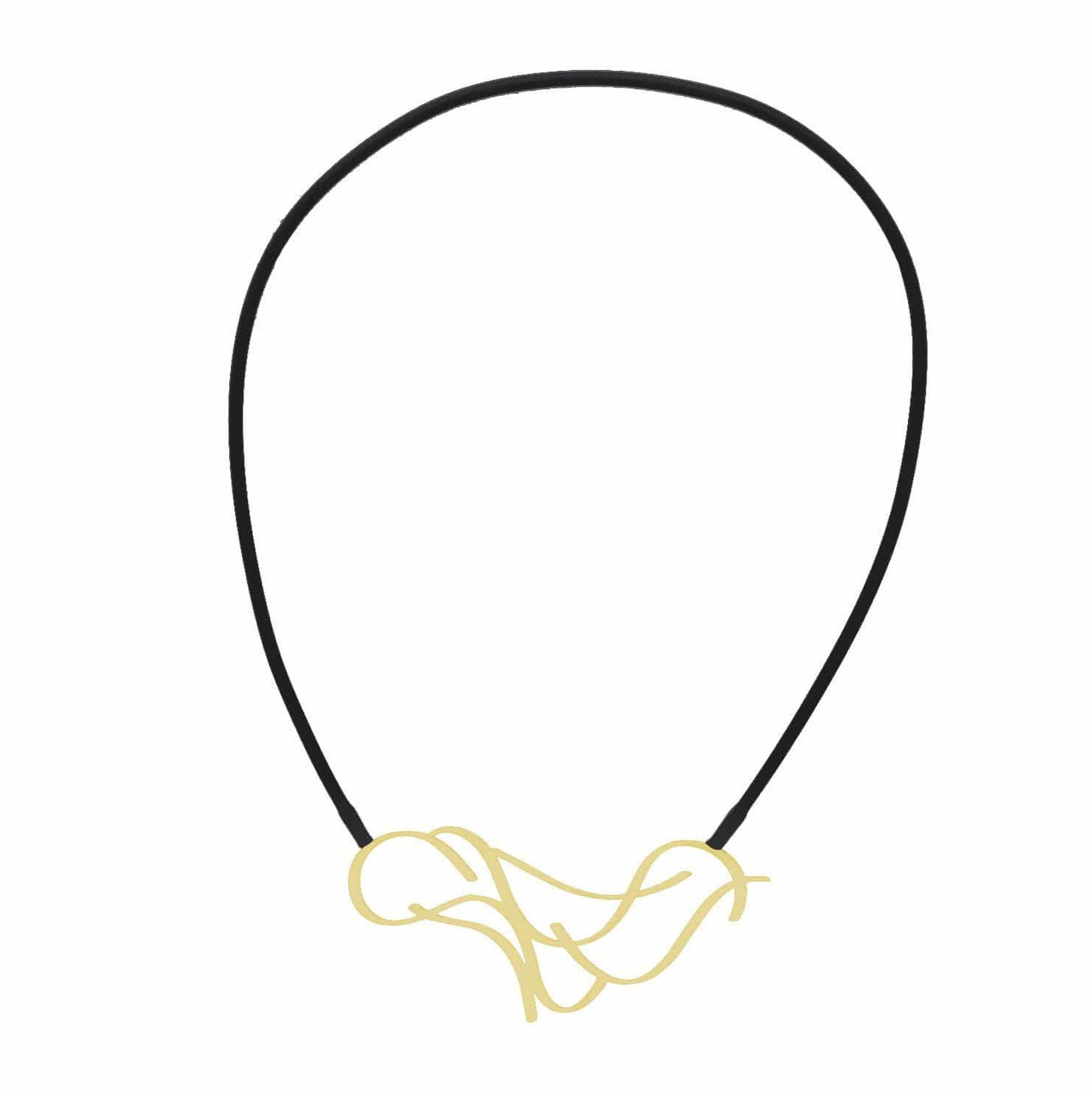 Tendril Necklace - 22ct Matt Gold Plate - inSync design