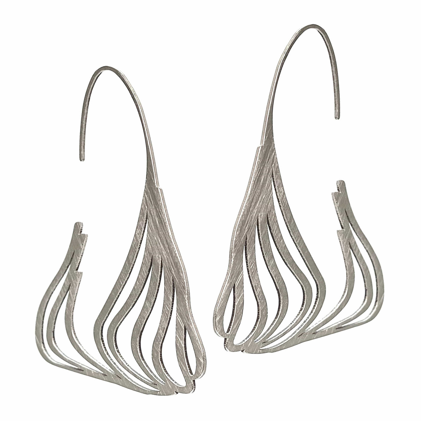 Trilogy Hoop Earrings - 22ct Matt Gold Plate - inSync design