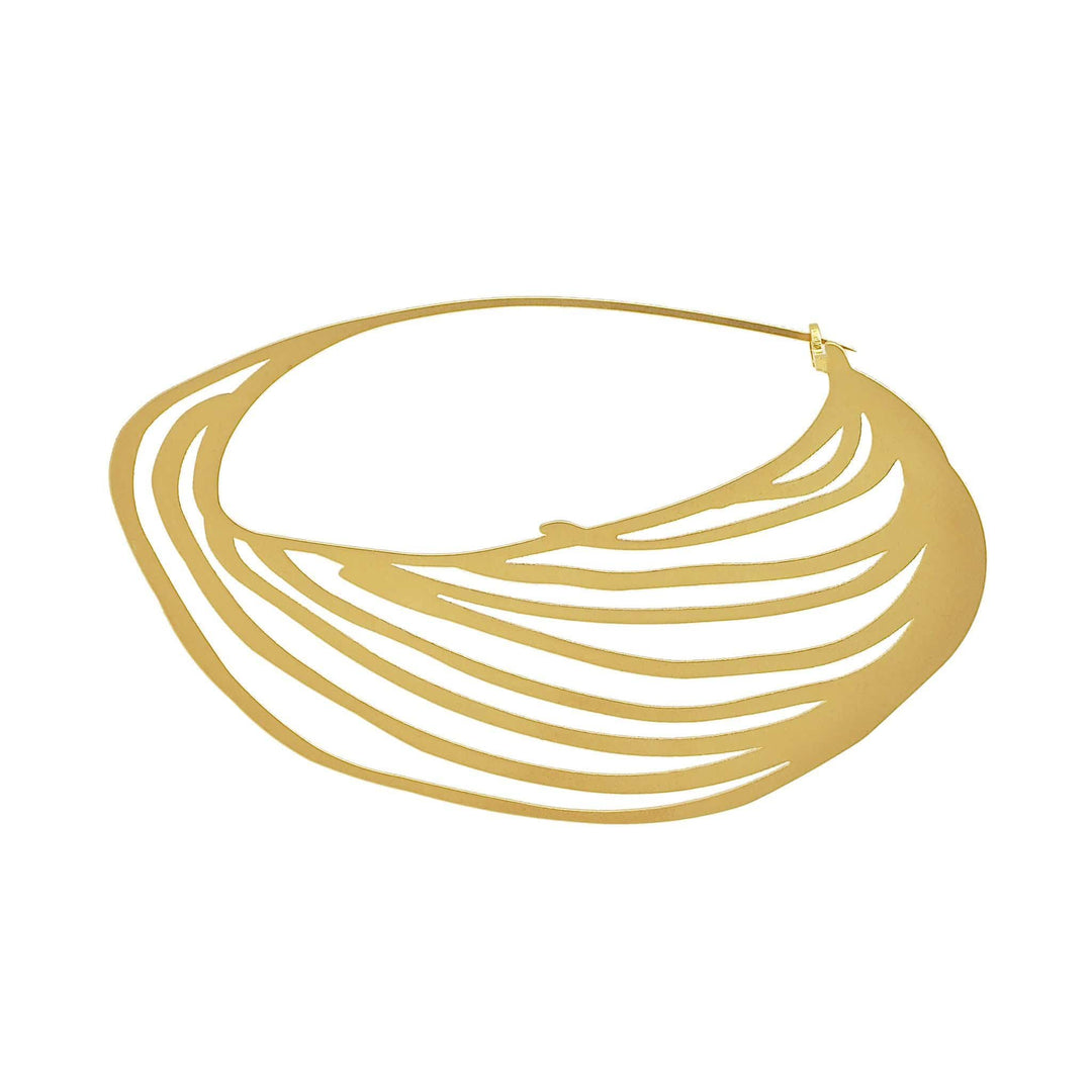 Trug Brooch - 22ct Matt Gold Plate - inSync design