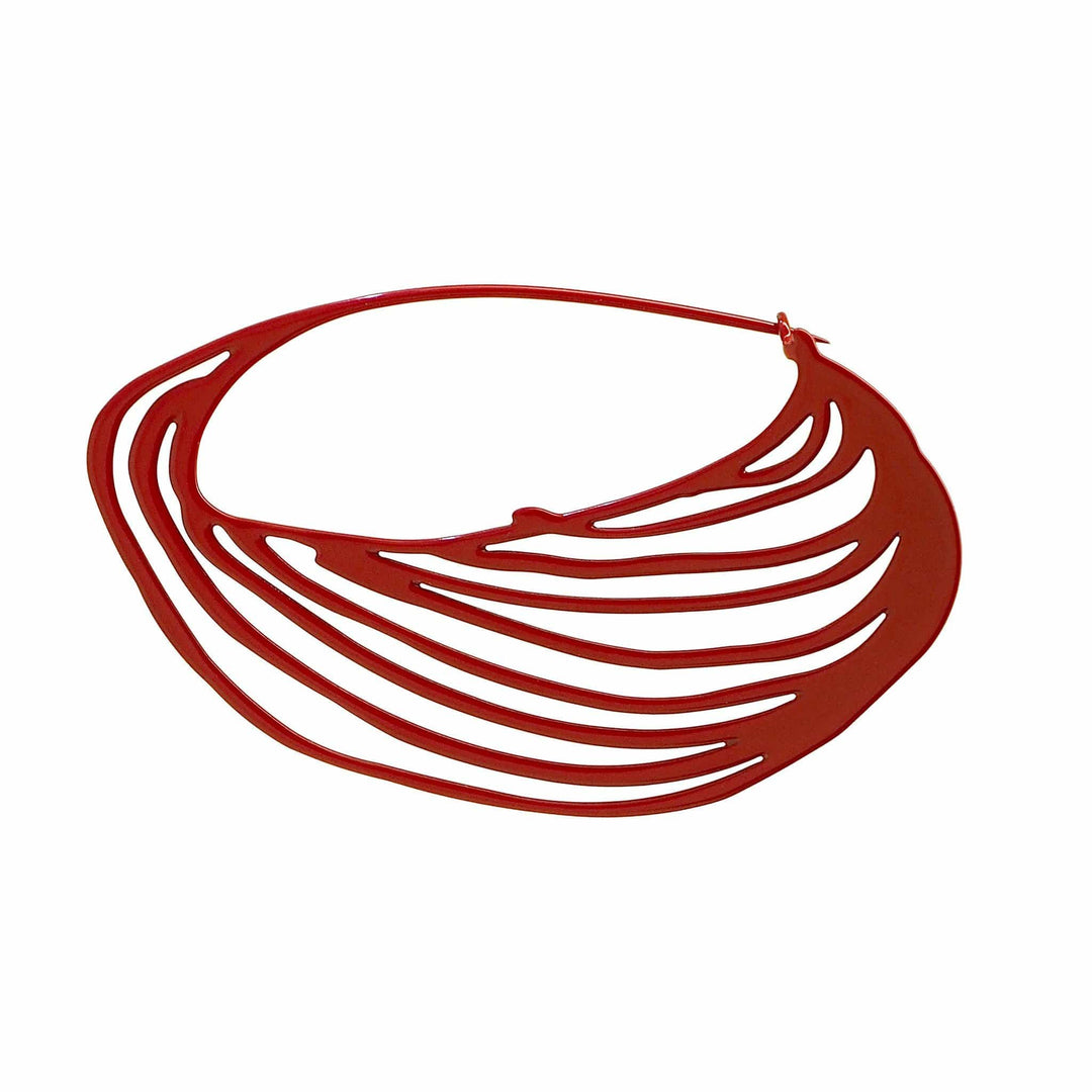 Trug Brooch - Claret - inSync design