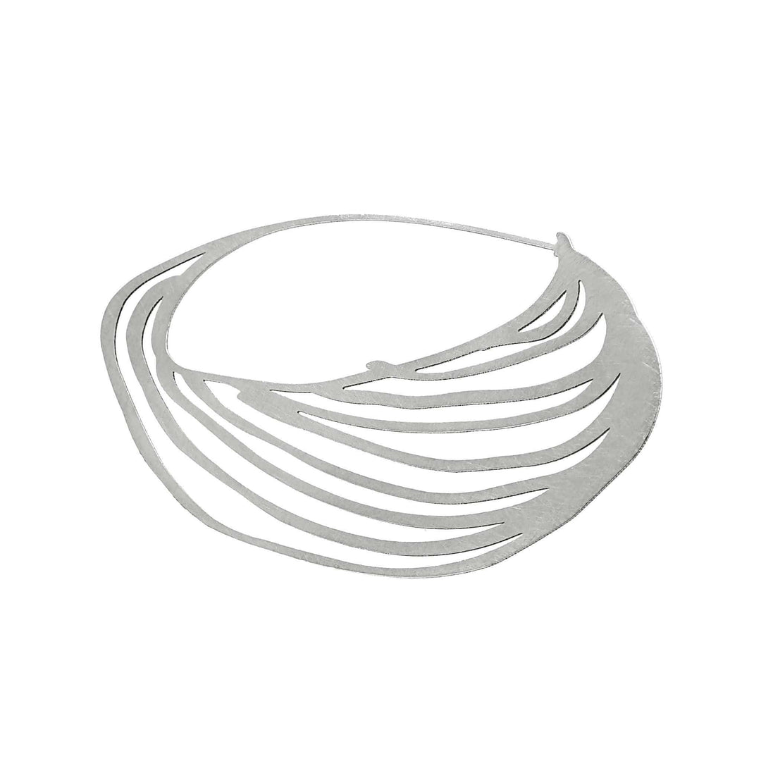Trug Brooch - Raw Stainless Steel - inSync design