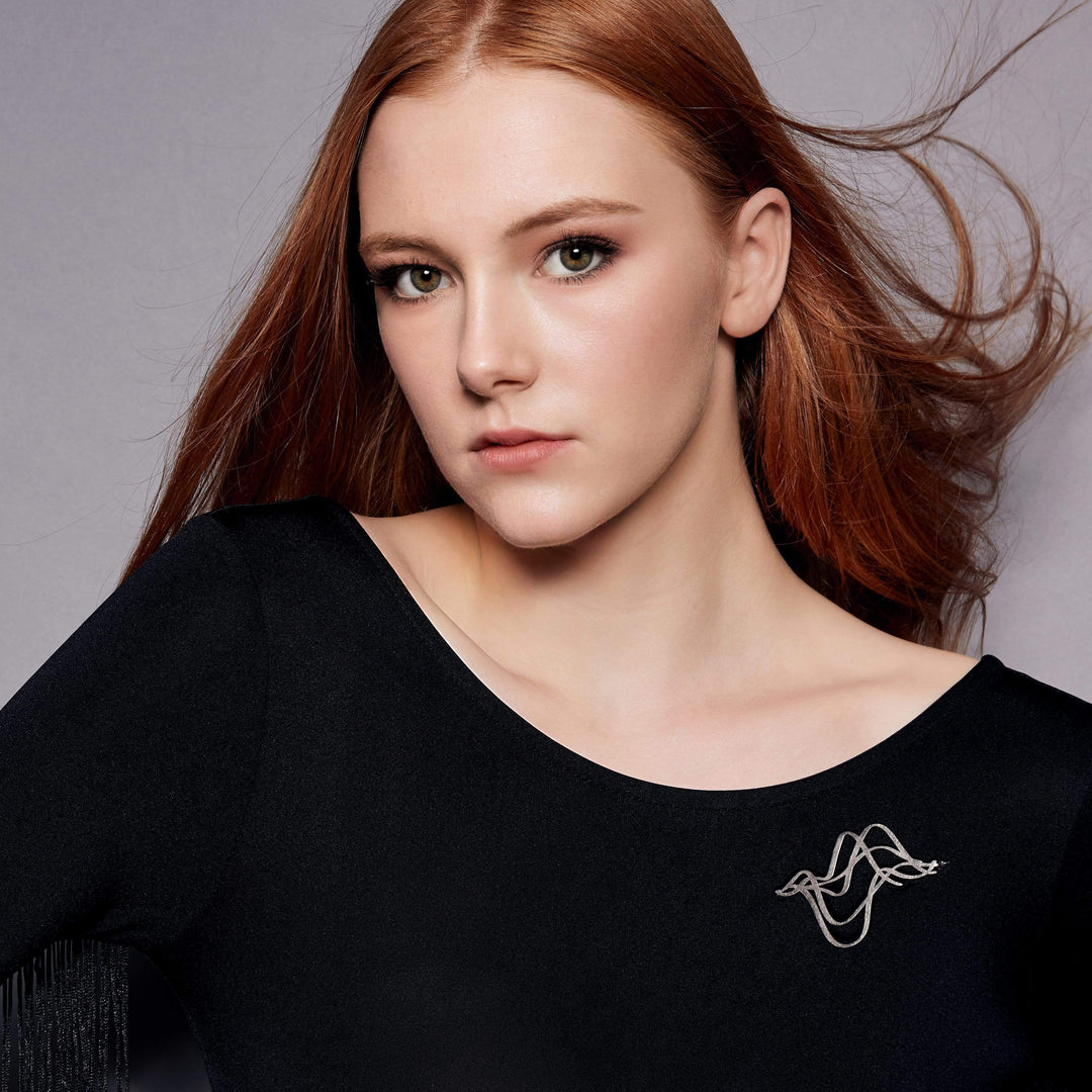 Turn Brooch - Black - inSync design