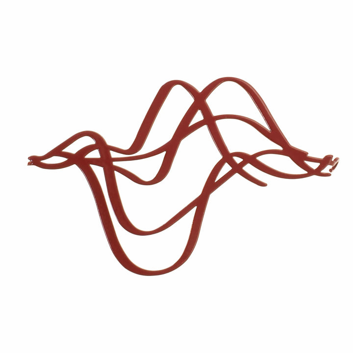 Turn Brooch - Claret - inSync design