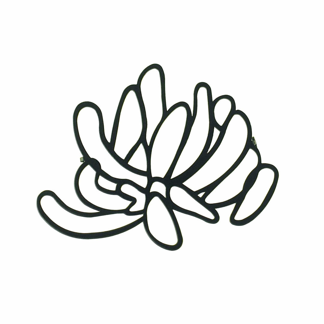 Waratah Brooch - Black - inSync design