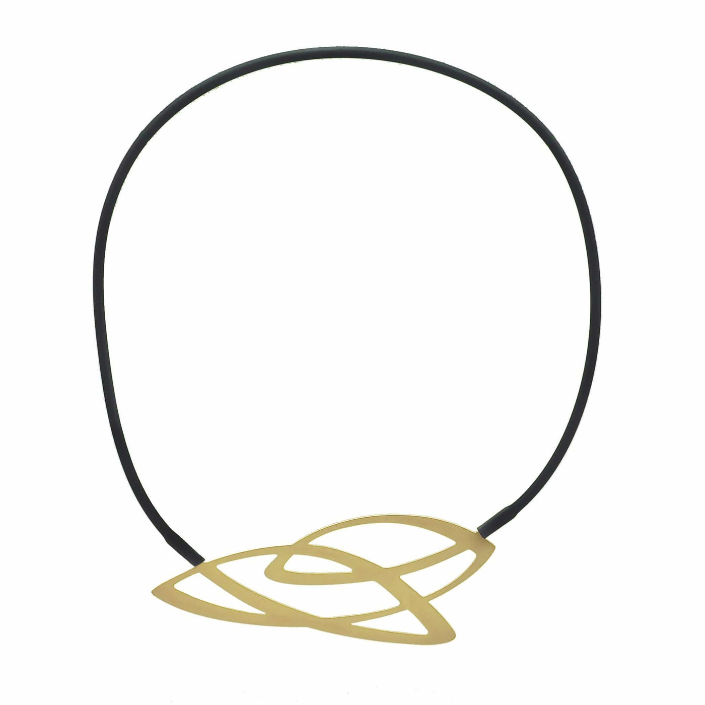 Weave Necklace - 22ct Matt Gold Plate - inSync design