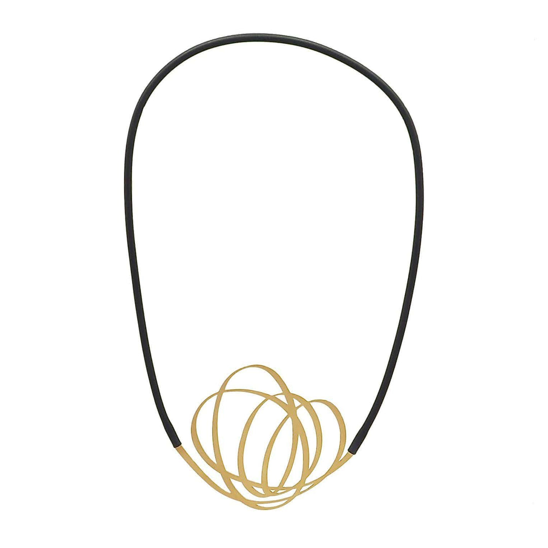 Whirl Necklace - 22CT Matt Gold Plate - inSync design