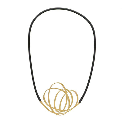 Whirl Necklace - 22CT Matt Gold Plate - inSync design