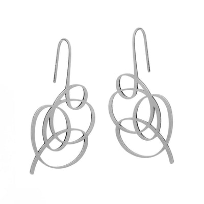 Wisp Earrings - 22ct Matt Gold Plate - inSync design