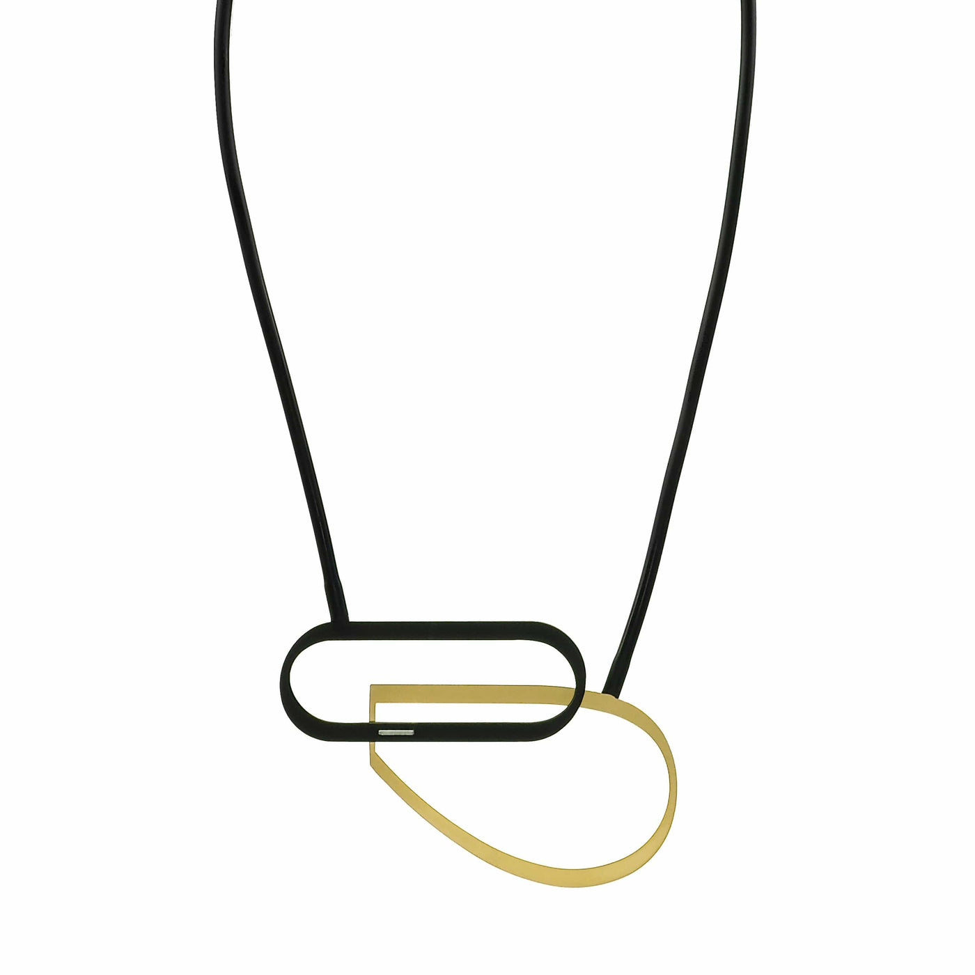 X2 Bend Necklace - Raw/Gold - inSync design