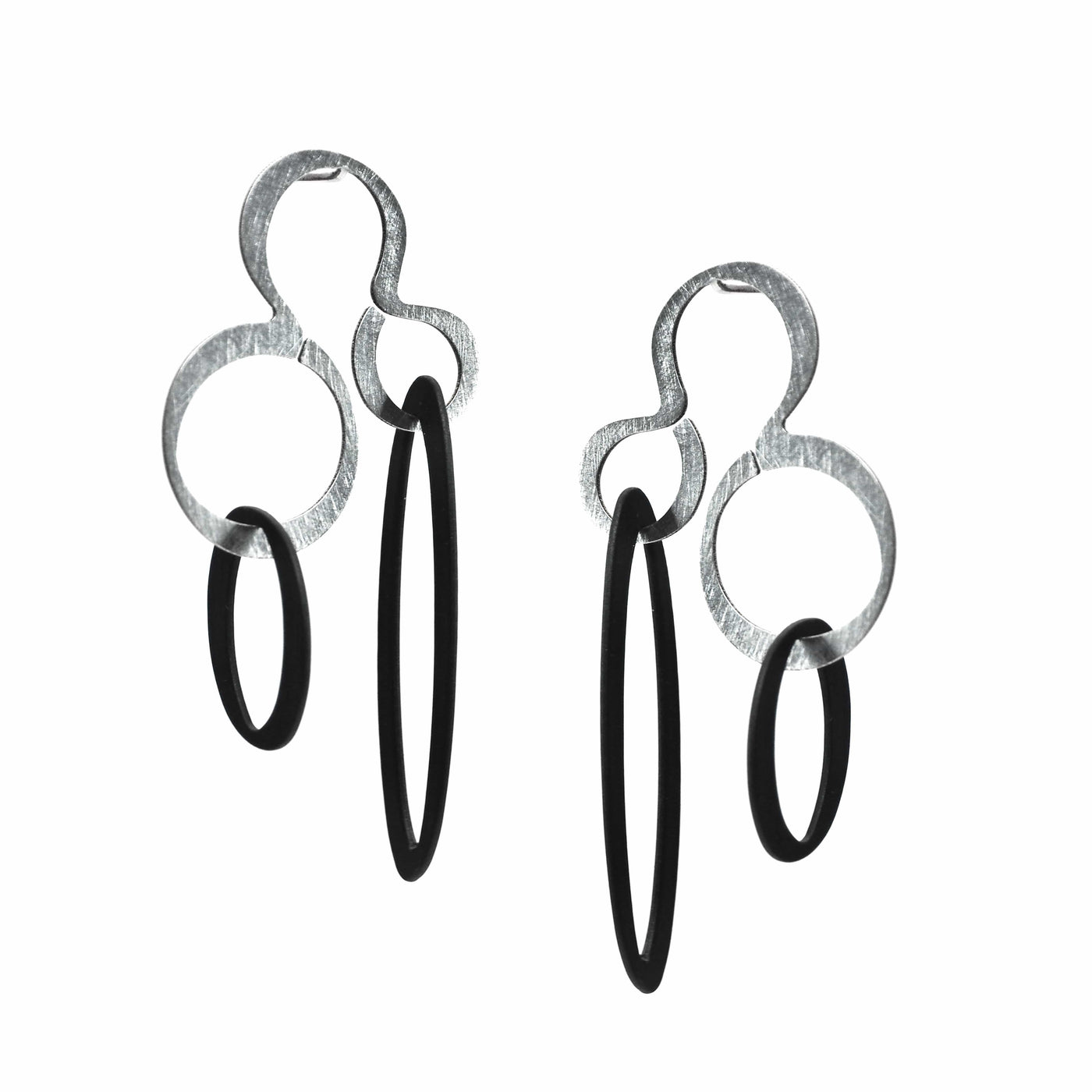 X2 Hang Stud Earrings - Raw/ Gold - inSync design