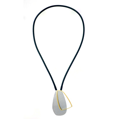 X2 Large Necklace - Gold/ Black - inSync design