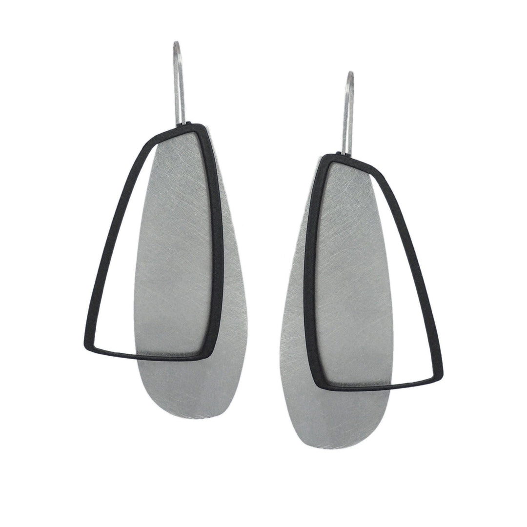 X2 Large Solid Earrings - Gold/ Black - inSync design