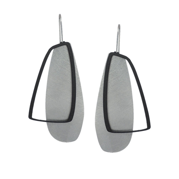 X2 Large Solid Earrings - Gold/ Black - inSync design