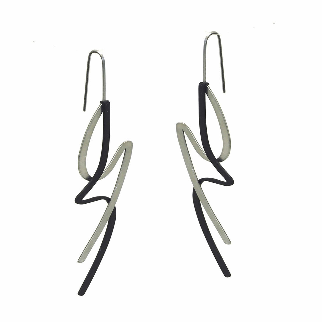 X2 Lithe Earrings - Raw/ Gold - inSync design