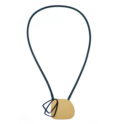 X2 Medium Necklace - Raw/ Gold - inSync design