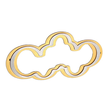 X2 Mist Brooch - Raw/ Gold - inSync design