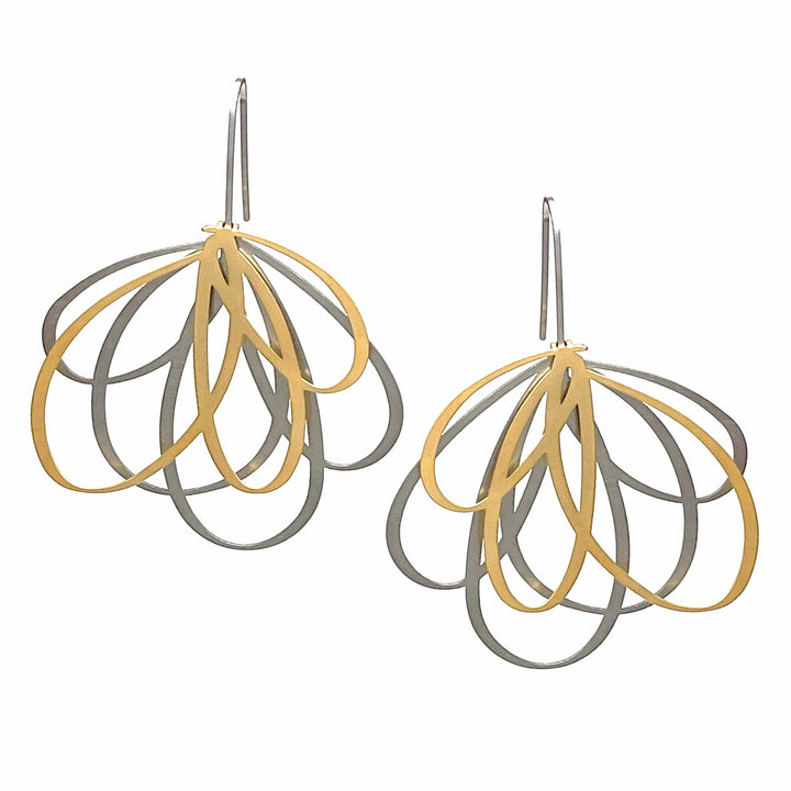 X2 Olio Earrings - Raw/ Gold - inSync design