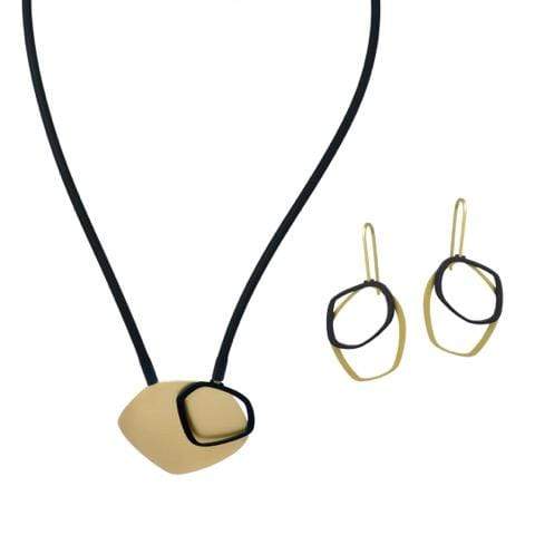 X2 Small Necklace - Raw/ Gold - inSync design
