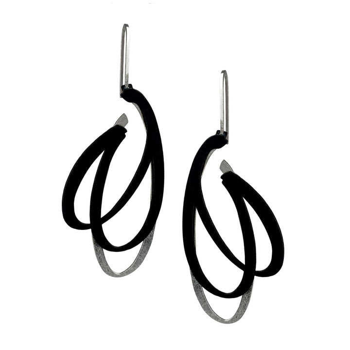 X2 Spurt Earrings - Gold/ Black - inSync design