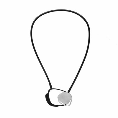X2 Stone Necklace - Black/ Raw - inSync design