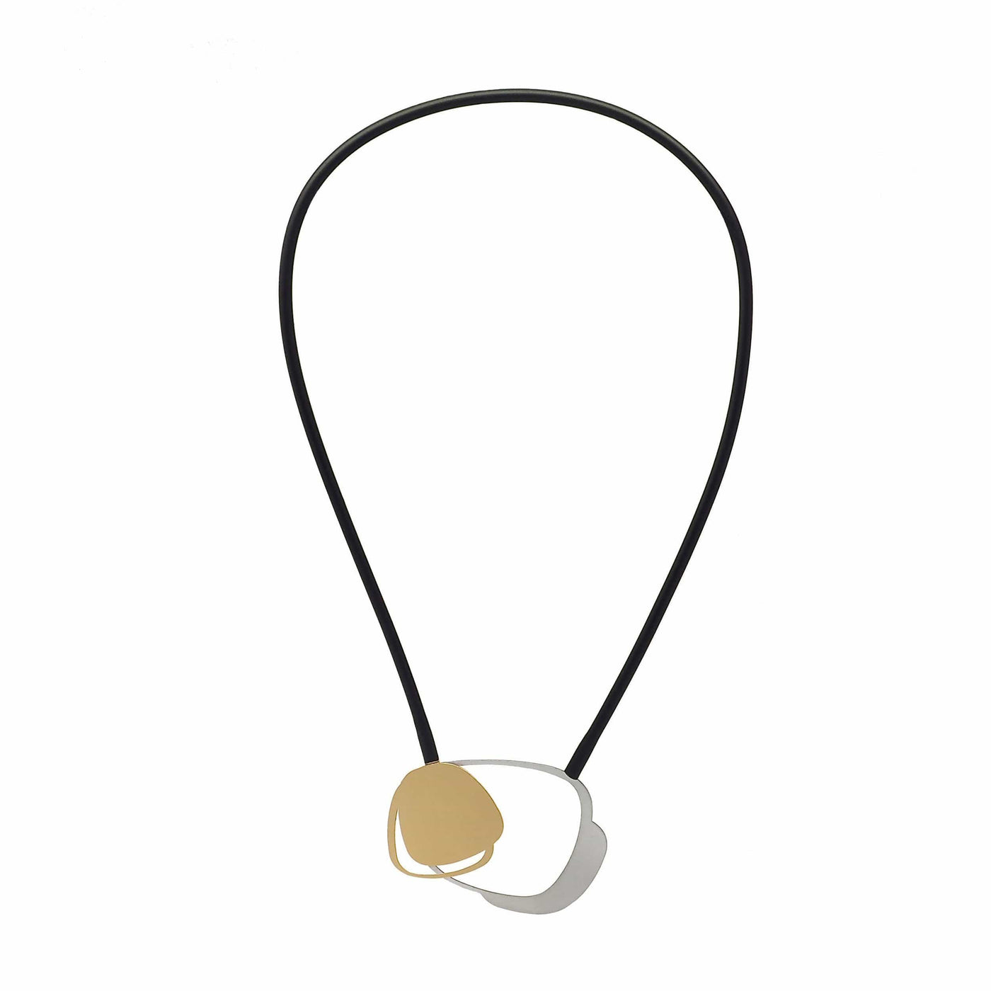 X2 Stone Necklace - Raw/ Gold - inSync design