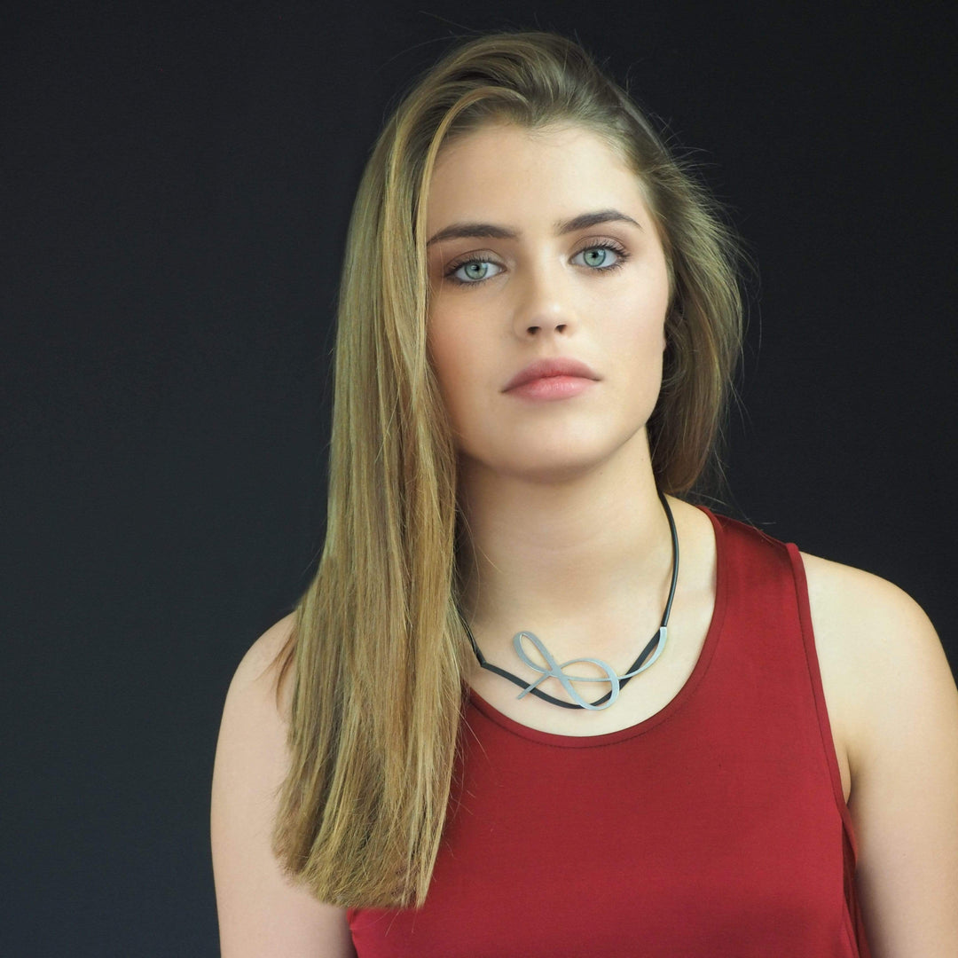 X2 Tangle Necklace - Black/ Raw - inSync design