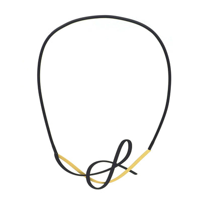 X2 Tangle Necklace - Gold/ Black - inSync design