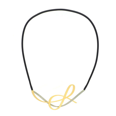 X2 Tangle Necklace - Raw/ Gold - inSync design