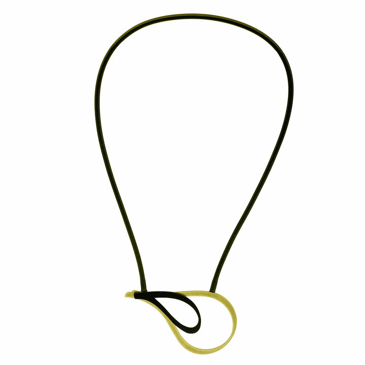 X2 Twist Necklace - Gold/ Black - inSync design